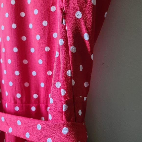 Red Flutter Sleeve V-Neck Maxi Dress - Picture 6 of 10